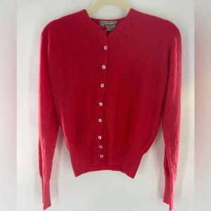 Red Women's Cardigan Sweater